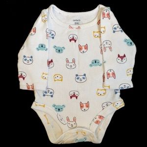 Carter’s Gender Neutral Long Sleeve Thermal Onesie